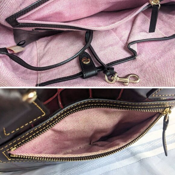 Vintage Y2K DOONEY & BOURKE Lim Ed Croco Collection Red Alligator Bag - Picture 6 of 8